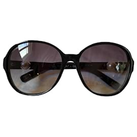 Chanel-Gafas de sol ovaladas de Chanel-Negro