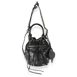 Borsa a secchiello Le Cagole nera di Balenciaga Arena Nero