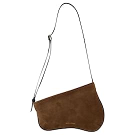 Autre Marque-Mini Curve Hobo Bag - Manu Atelier - Mocha/Black - Leather-Brown