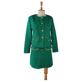 Maje Terno de saia Dourado Verde