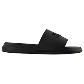 Alexander Mcqueen-Slides - Alexander Mcqueen -  Black - Leather-Black