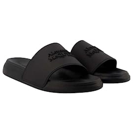 Alexander Mcqueen-Slides - Alexander Mcqueen -  Black - Leather-Black