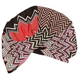 Splendido turbante Missoni Nero Rosa Bianco