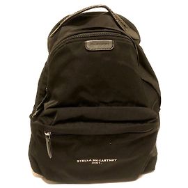 Stella Mc Cartney Stella McCartney Falabella Go-Rucksack mit Logo Schwarz