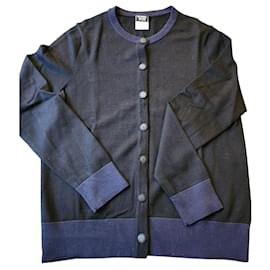 Chanel-Chanel uniform vest-Black,Navy blue