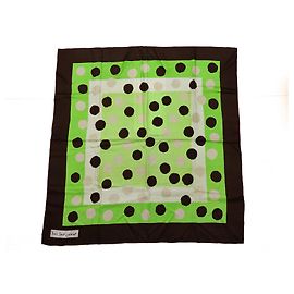 Yves Saint Laurent Sciarpa di seta a pois pop-of-color Multicolore