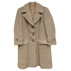 Autre Marque-abrigo vintage en Harris Tweed t 38-Castaño