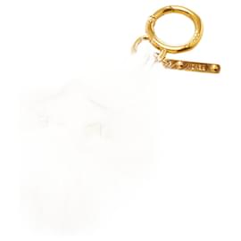 Fendi-Fur Keychain-Pink