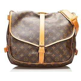 Louis Vuitton-Monogram Saumur 35-Brown