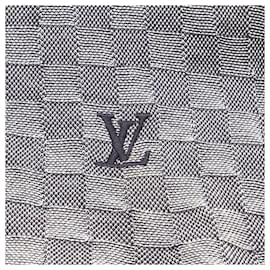 Louis Vuitton-Damier Cotton Scarf-Black