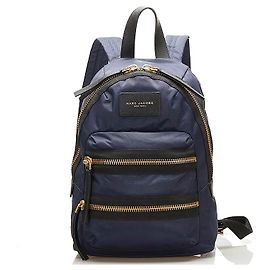 Marc Jacobs Sac à dos zippé en nylon Bleu