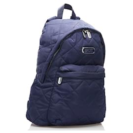 Marc Jacobs-Quilted Nylon Backpack-Blue