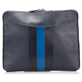 Coach Estuche de cuero Varsity Tech F66312 Azul
