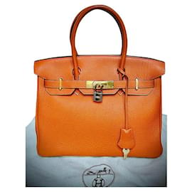Hermès-HERMES BIRKIN 30-Arancione