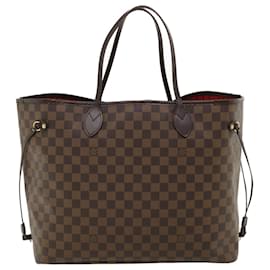 Louis Vuitton-LOUIS VUITTON Damier Ebene Neverfull GM Tote Bag N51106 LV Auth am3481-Autre