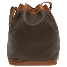 Céline-CELINE Macadam Canvas Sac à Bandoulière Marron Auth ar8483-Marron