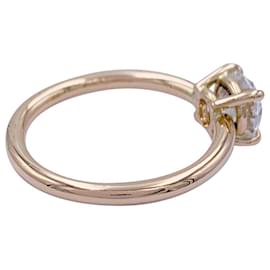 inconnue-Rose gold solitaire ring, diamond 1 carat.-Other