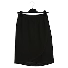 Yves Saint Laurent-PORTEFEUILLE WOOL BLACK FR36/38-Noir