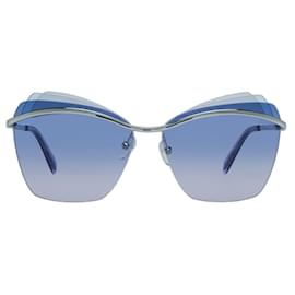 Emilio Pucci-Nuovi Occhiali da Sole Donna mod. EP0113 6116W 61-13-140 MM-Argento