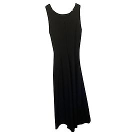 Alaïa Maxikleid in Schwarz Strick Schwarz