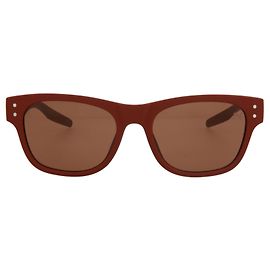 Puma Square-Frame Rubber Sunglasses Red