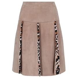 Bottega Veneta-Bottega Veneta Pleated Mini Skirt-Pink