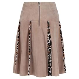 Bottega Veneta-Bottega Veneta Pleated Mini Skirt-Pink