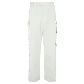 Bottega Veneta pantalones de pernera ancha Blanco
