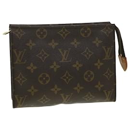 Louis Vuitton-Louis Vuitton Monogram Poche Toilette 19 Marsupio M47544 LV Auth em3457-Altro