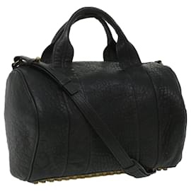 Alexander Wang-Alexander Wang Boston Bag Leather 2way Black Auth pt5207-Black