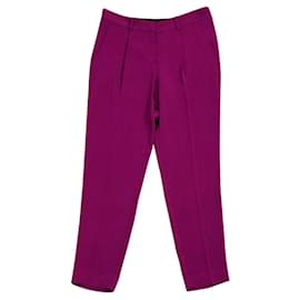 Diane Von Furstenberg-Pantalón de crepe DvF Jacques Cady magenta-Rosa,Púrpura,Fucsia