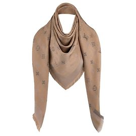 Louis Vuitton Monogramm-Schal Beige