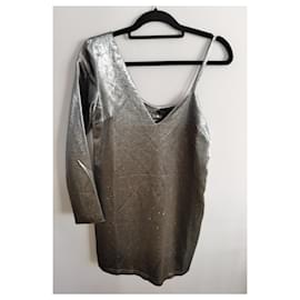 American Retro-Dresses-Silvery,Grey