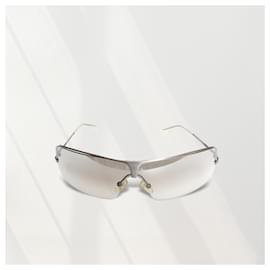 Dolce & Gabbana-Vintage D&G Dolce und Gabbana Y2K silber transparant designer sonnenbrille brille sonnenbrille bella hadid null 00's 00S MADE IN ITALIEN-Silber,Grau