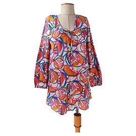 Robe courte Maine Antik Batik en coton multicolore Taille M Multicolore