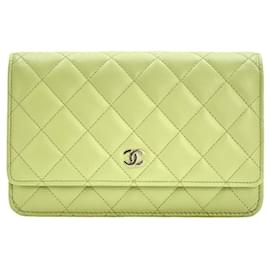 Chanel-Chanel Classic Wallet on Chain-Light green