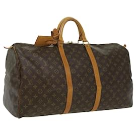 Louis Vuitton-Louis Vuitton Monograma Keepall 55 Boston Bag M41424 LV Auth th3169-Outro