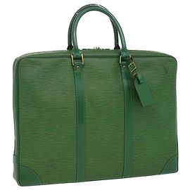 LOUIS VUITTON Epi Porte Documents Voyage Business Bag Vert M54474 Auth LV 33788 Vert