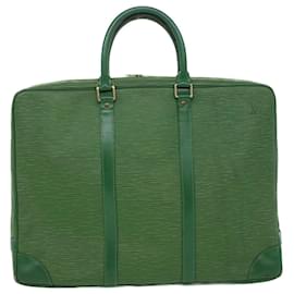 Louis Vuitton-LOUIS VUITTON Epi Porte Documents Voyage Business Bag Green M54474 LV Auth 33788-Green