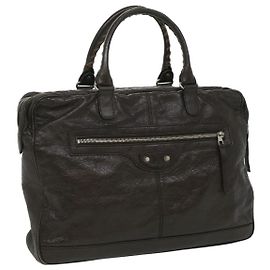 BALENCIAGA Minimappe Businesstasche Leder Braun Auth ar8512 Braun