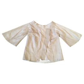 Autre Marque Python Lederjacke Beige Seidenfutter Beige