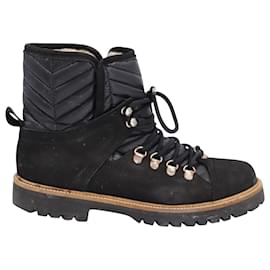 Ganni-Ganni Edna Ankle Boots in Black Suede-Black