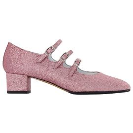 Kina Pumps - Carel - Glitter Pink - Leder Pink