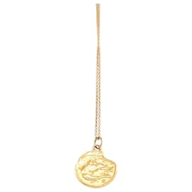 Autre Marque-Alighieri Pisces Pendant Necklace in Gold Metal-Golden