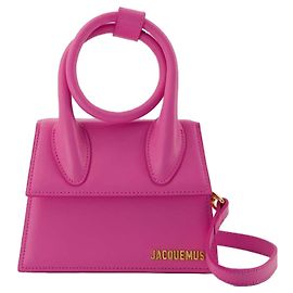 Borsa Le Chiquito Bow - Jacquemus - Rosa - Pelle Rosa