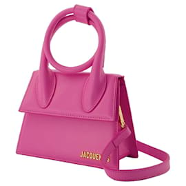 Jacquemus-Le Chiquito Bow Bag - Jacquemus - Rosa - Leder-Pink