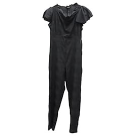 Rachel Comey-Rachel Comey Belted Jumpsuit in Black Silk-Black