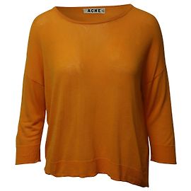 Top de punto en algodón naranja Zola de Acne Studios Naranja