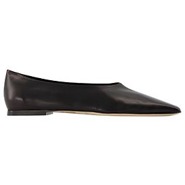 Octavia Flache Schuhe - Aeyde - Schwarz - Leder Schwarz