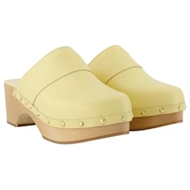 Aeyde-Claquettes Bibi - Aeyde - Beurre - Cuir-Jaune